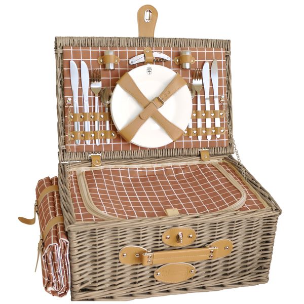 Panier Monceau avec nappe 4 personnes
